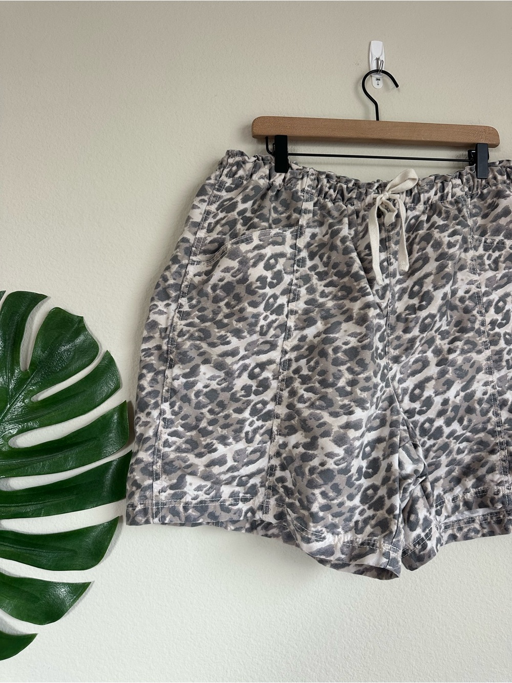 Aerie Cheetah Print Canvas Jort Shorts - Picture 3 of 14